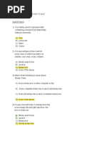 Data Structure Unit-3 Quiz