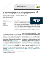 Not just an engineering problem_ The role of knowledge and understanding of ecosystem services for adaptive management of coastal erosion