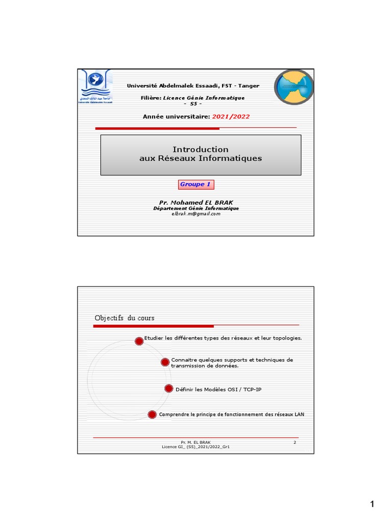 Introduction aux Réseaux Informatiques | PDF | Topologie de réseau ...