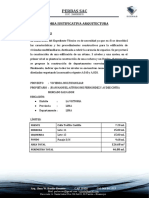 MEMORIA JUSTIFICATIVA ARQUITECTURA 3 Pis