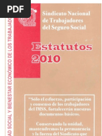 Estatutos 2010 Sindicato Nacional Trabajadores Seguro Social Sntss Imss 110707
