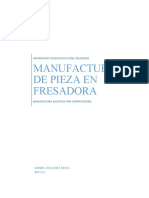 Manufactura de Pieza en Fresadora