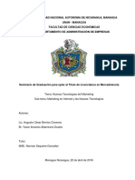 Universidad Nacional Autonóma de Nicaragua, Managua Unan - Managua Facultad de Ciencias Económicas Departamento de Administración de Empresas