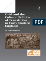 Ovid and The Cultural Politics of Translation in Early Modern England 075465155x 9780754651550