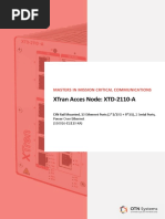 M841 4 XTran Access Node XTD-2110-A A4 E Screen