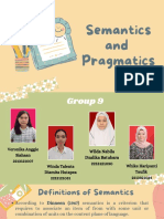 Semantics and Pragmatics