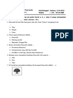 Soal Sumatif Tengah Semester 1 Kelas 1 Mapel Pendidikan Pancasila