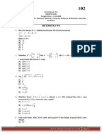 Matematika IPAkodenaskah 102 Snmptntahun 2008