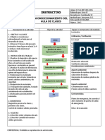 INSTRUCTIVO - Acondicionamiento Aula de Clases Seguridad y Ambiente