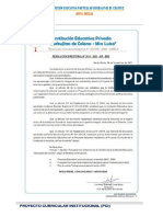 Nivel Inicial: Institución Educativa Particular Burbujitas de Colores