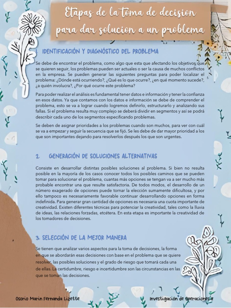 T-9 27 Osorio | PDF | Toma de decisiones | Ciencia cognitiva