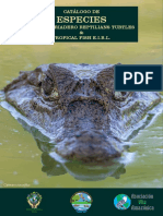 Catálogo de Especies Del Zoocriadero Reptilians Turtles & Tropical Fish E.I.R.L