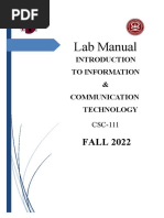 ICT Lab Manual - Lab Experiment Complete