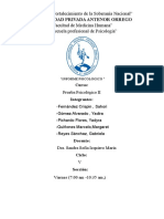 Informe psicológico sobre una adolescente de 15 años con bajas habilidades visoconstructivas