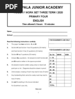 P.4 Set 3 English Exam - Teacher - Ac