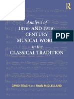 Analysis of 18th - and 19th-Century Musical Works in The Classical Tradition