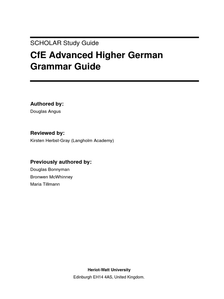 Ah Cger Grammarguide | PDF | Syntactic Relationships | Syntax