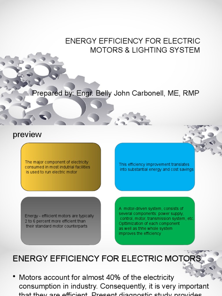 Energy Efficiency For Electric Motors PDF Electric Motor