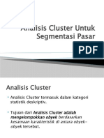 Analisis Cluster Untuk Segmentasi Pasar