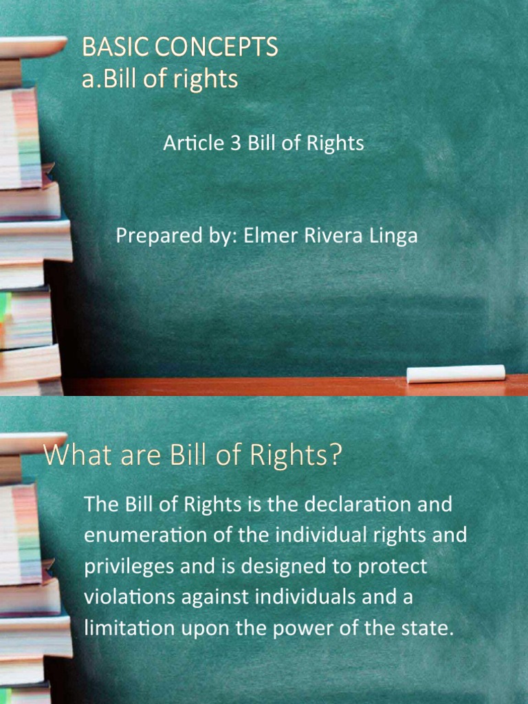 Article 3: Bill of Rights Overview | PDF | Search And Seizure | Right ...