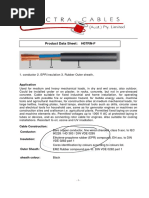 TDS H07RNF Electra Cables - Current Rating
