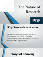 Why Research is Valuable - The Scientific Method and Ways of Knowing