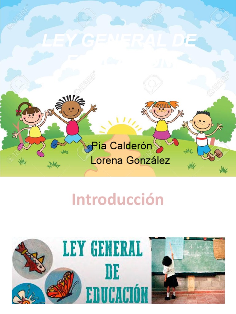 Ley General de Educación en Chile | PDF | Educación primaria ...