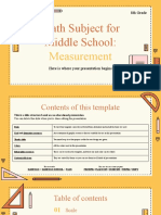 Math Subject For Middle School 8th Grade Measurement