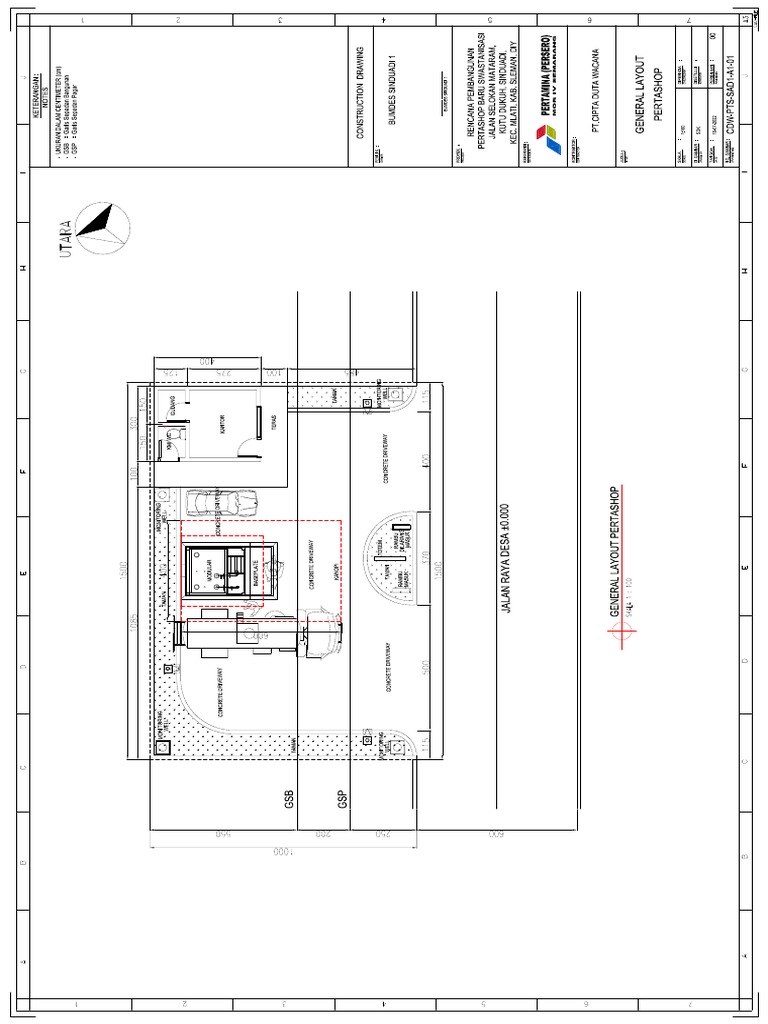 General Layout Pertashop Bumdes Sinduadi 1 | PDF