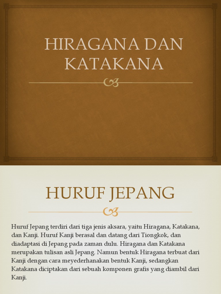 Hiragana Dan Katakana Pdf