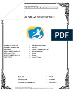 Daftar Nilai Kelas VI-D SMT 1 2022-2023