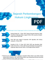 Sejarah Perkembangan Hukum Lingkungan