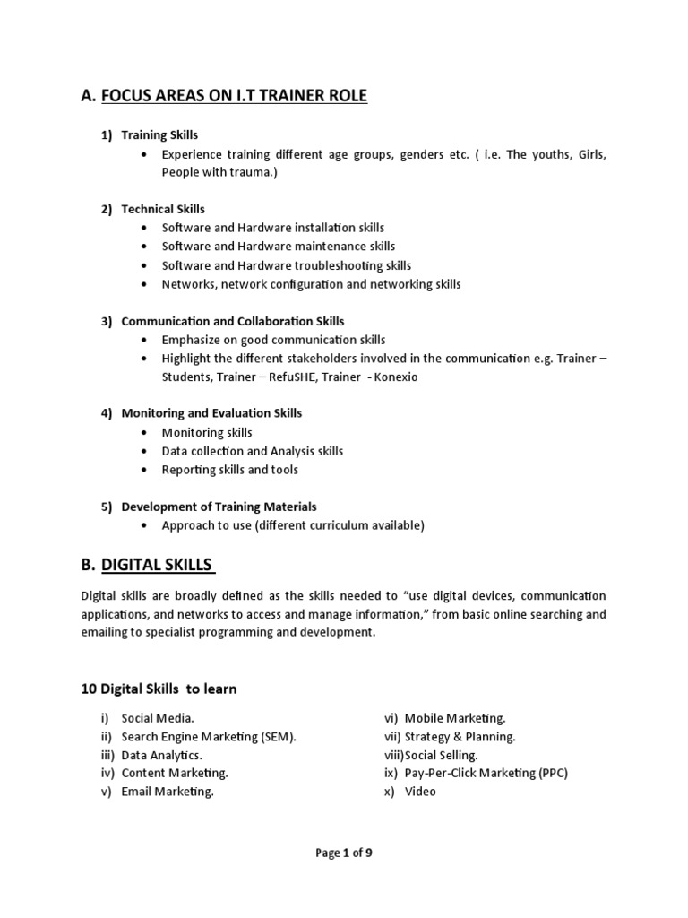 Digital Skills Pdf Search Engine Marketing Social Media