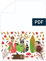 Thanksgiving Woodland Creatures Card Card