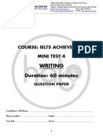 Session 47. Writing Test - Booklet and Answer Sheet