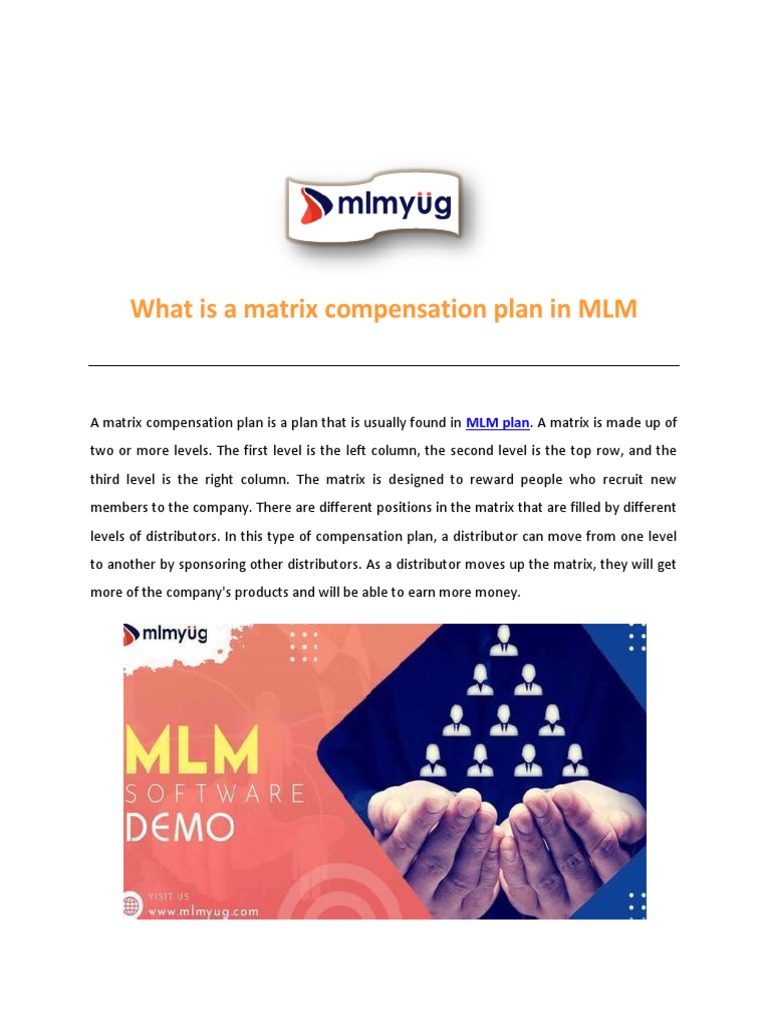 What Is A Matrix Compensation Plan in MLM PDF Multi Level Marketing