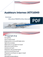 Formation Auditeurs Internes IATF16949
