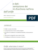 Tra Fonti e Dati: La Rappresentazione Dei Documenti D'archivio Nell'era Dell'onlife