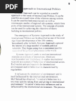 Morton Kaplan's System Approach | PDF | Systems Theory | System