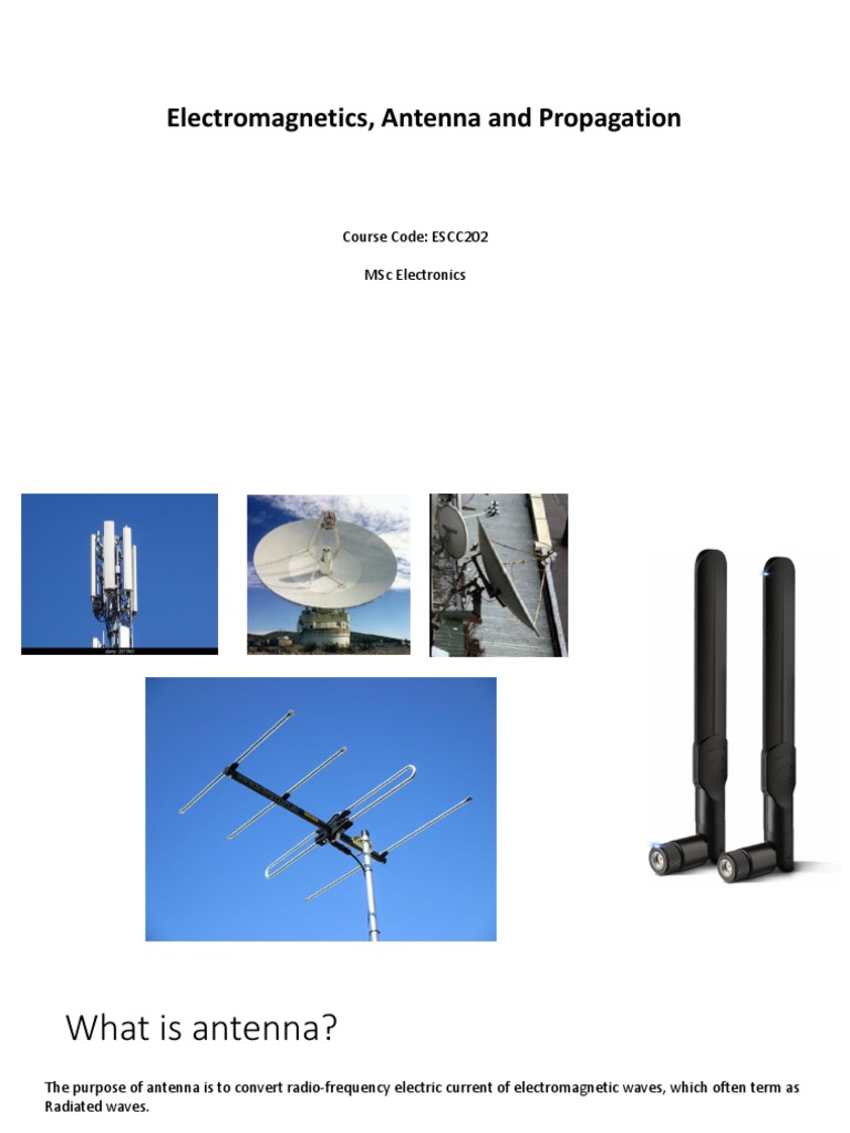 Antenna Notes PDF Antenna (Radio) Oscillation