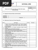 CL-NG-6460-002-038 Checklist For 110kV and 115kV and 132kV XLPE Cables Rev00