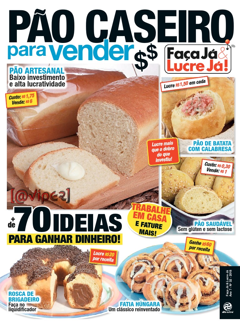 PÃO CASEIRO para vender | PDF | Pães | Massa
