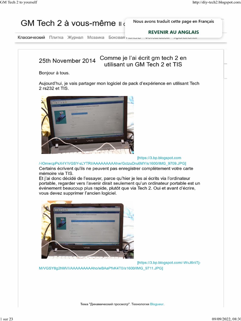 Utilisation de GM Tech 2 et TIS | PDF | Programmation informatique ...