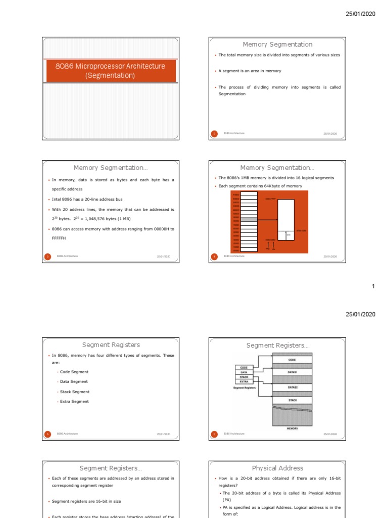 Explain Memory Segmentation In 8086