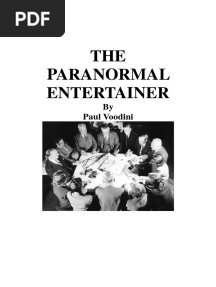 Paul Voodini-The Paranormal Entertainer