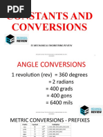 Constants and Conversions