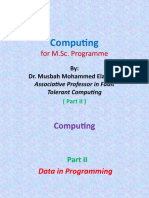 Computing Part II