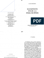 Badiou, Alain - Manifeste Pour La Philosophie