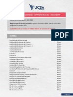 Calendario de Examenes Extraordinarios INGENIERIA