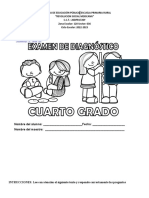 Examen de Diagnóstico - Cuarto Grado